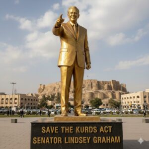 Official Approval Granted to Erect Statue of U.S. Senator Lindsey Graham in Erbil in Recognition of His Support for the Kurds Statue-of-U.S.-Senator-Lindsey-Graham-in-Erbil