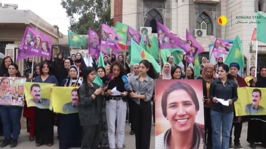 Rallies in Rojava Condemn Attacks on Photos of Female Martyrs and Kurdish Symbols in Hasakah